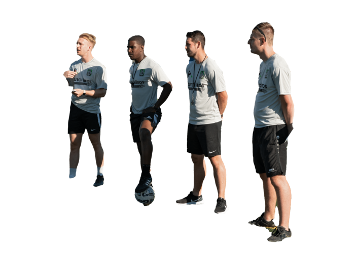 Phocus Soccer trainers lined up